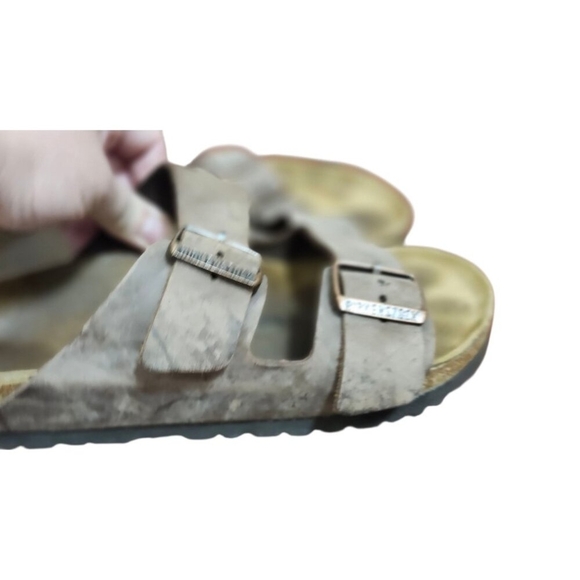 Birkenstock Arizona Oiled Leather Comfort Slide Summer Sandals Sz 41 10 Womens - Picture 7 of 10